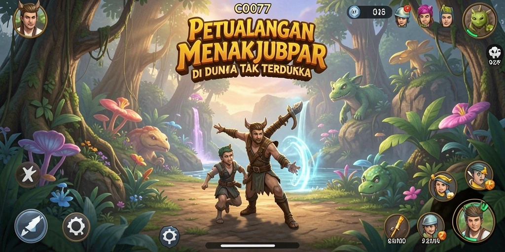 Tangkapan layar menampilkan aksi menakjubkan dalam C0077.