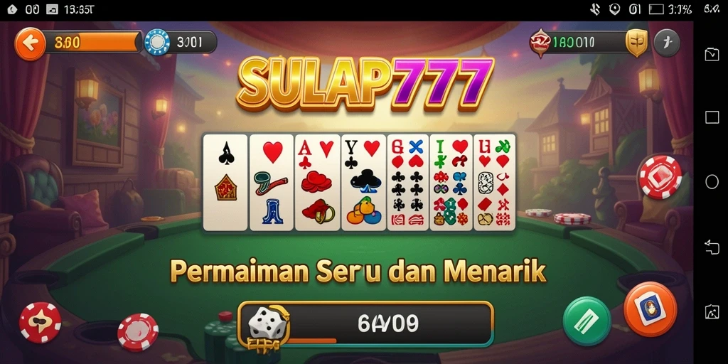 Screenshot utama SULAP777 menampilkan gameplay seru permainan Domino.